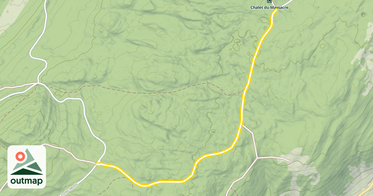 Map of Route Forestière du Massacre
