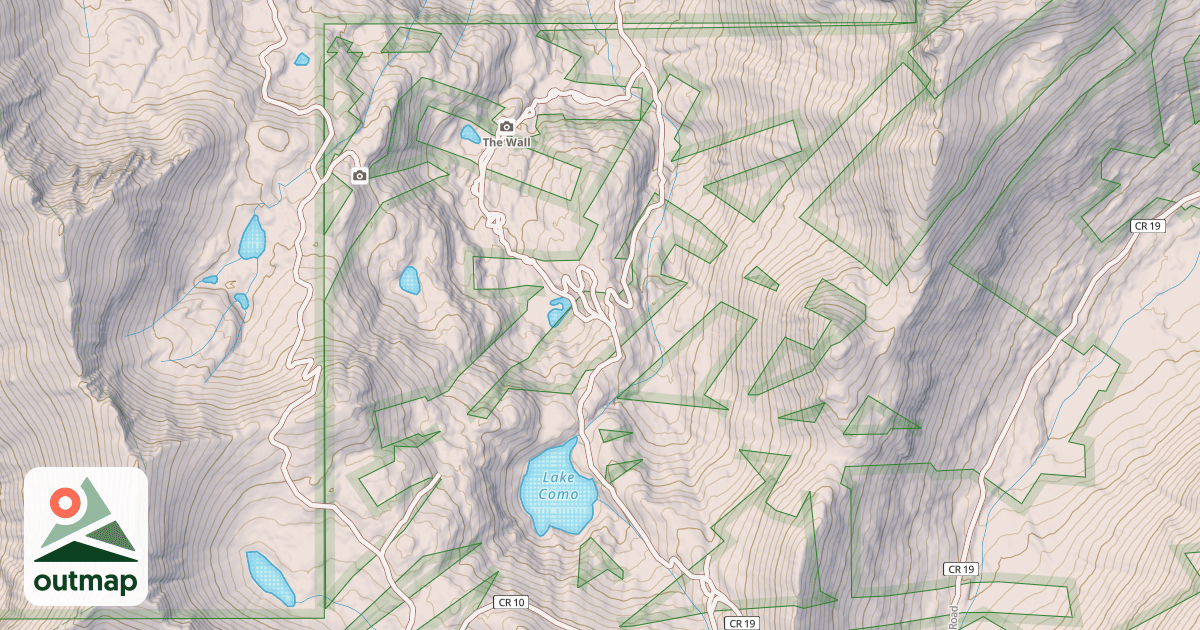 Map of County Road 58