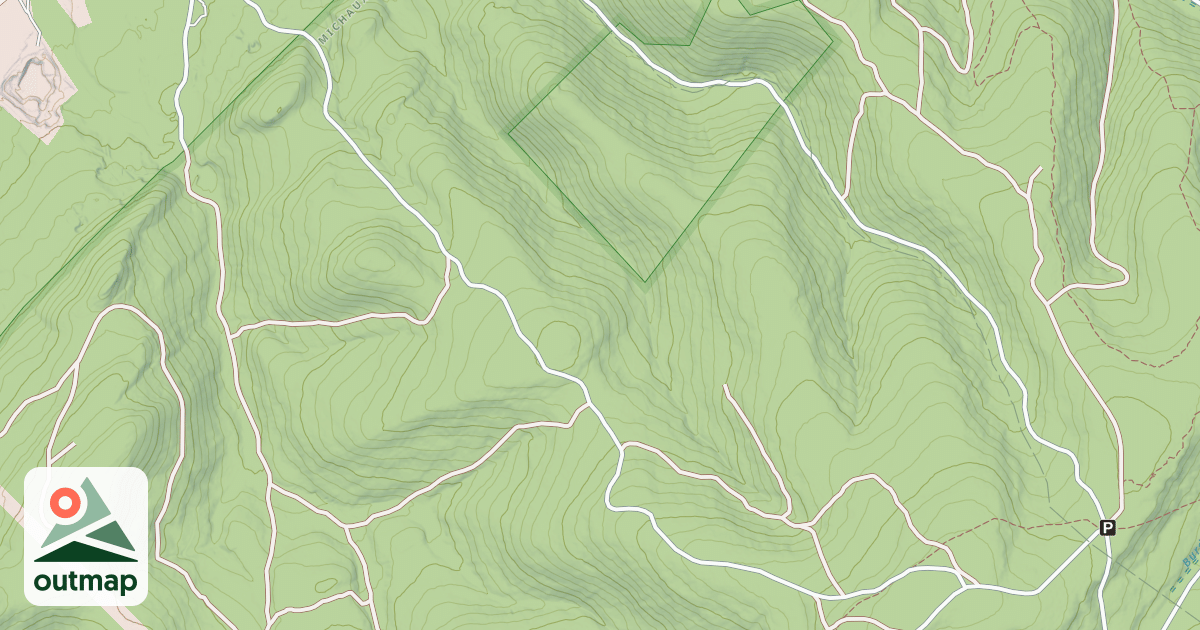 Map of Michaux State Forest – Snowmobile Trail System (Northern)