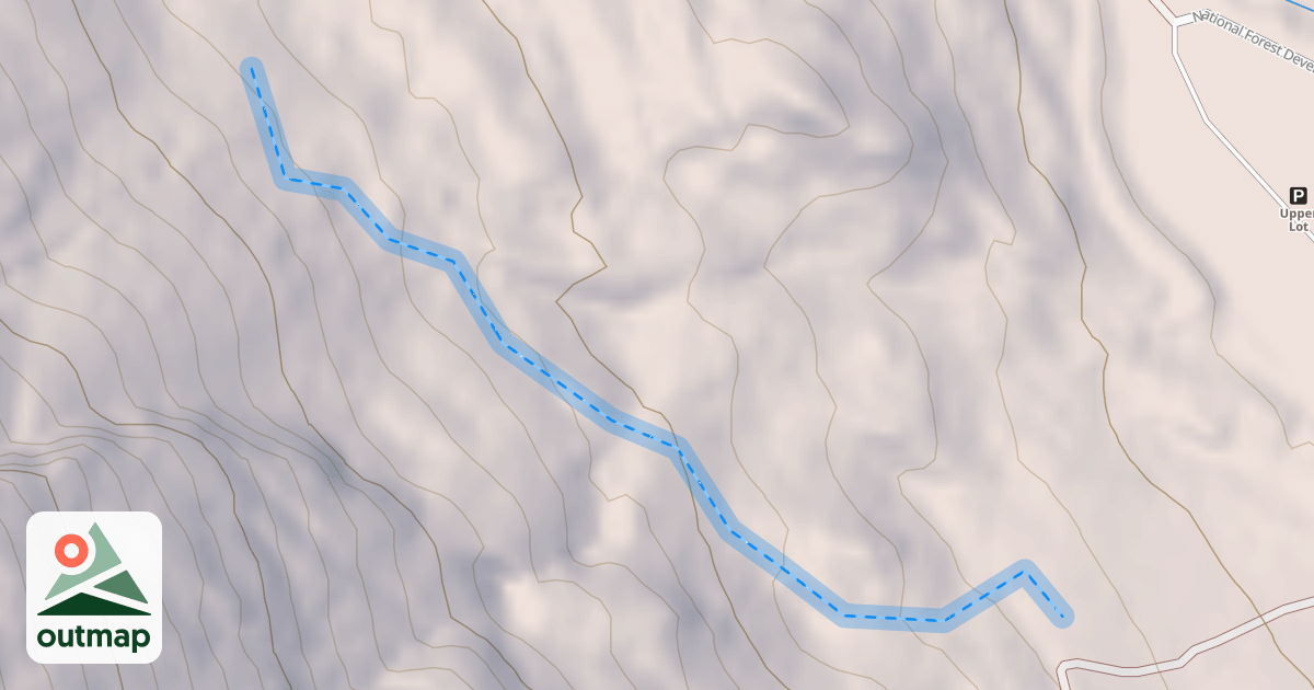 Map of Upper Return Trail