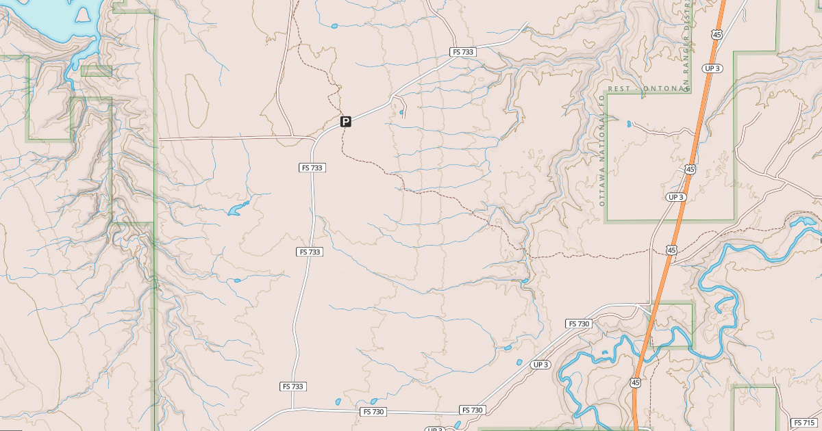 Map preview of FDR733