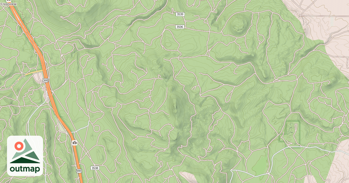 Map of ANTELOPE BENCH
