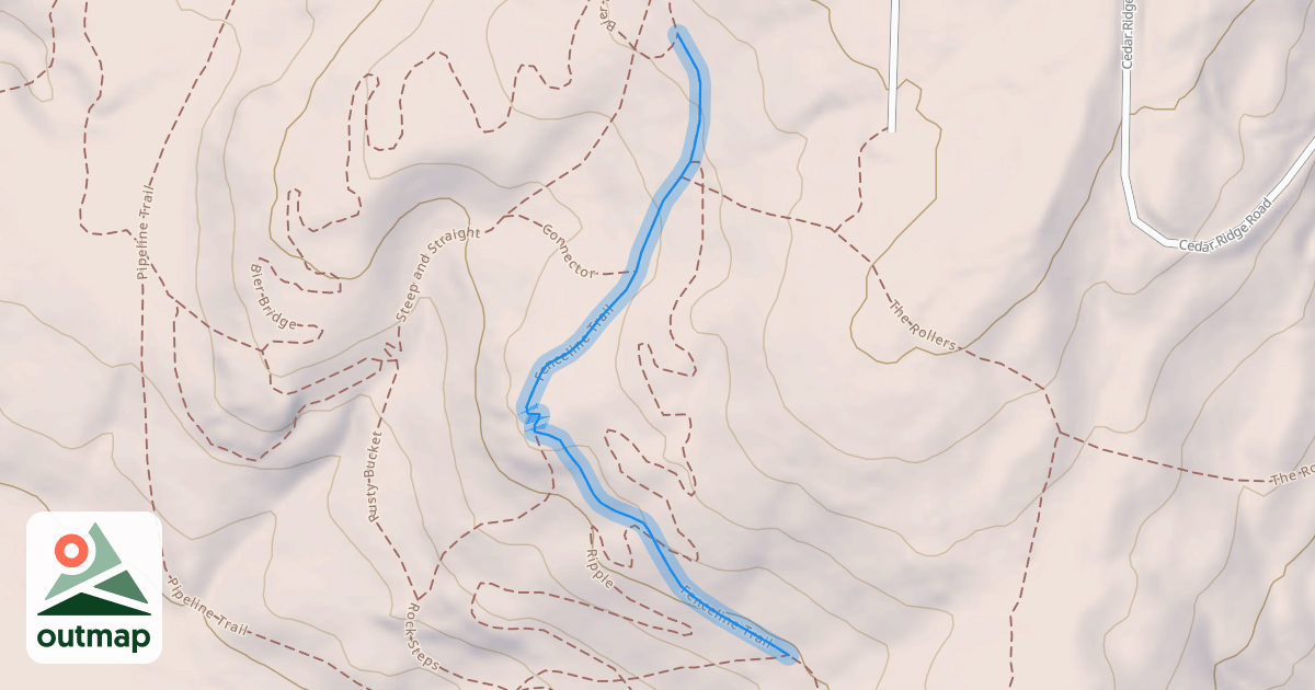 Map of Fenceline Trail