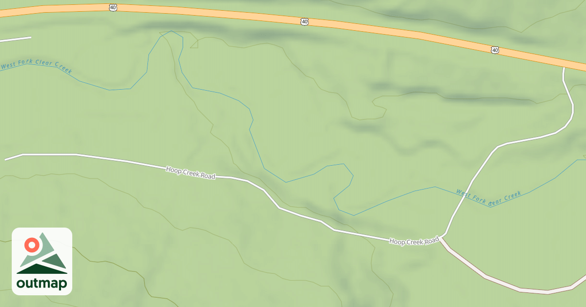 Map of HOOP CREEK