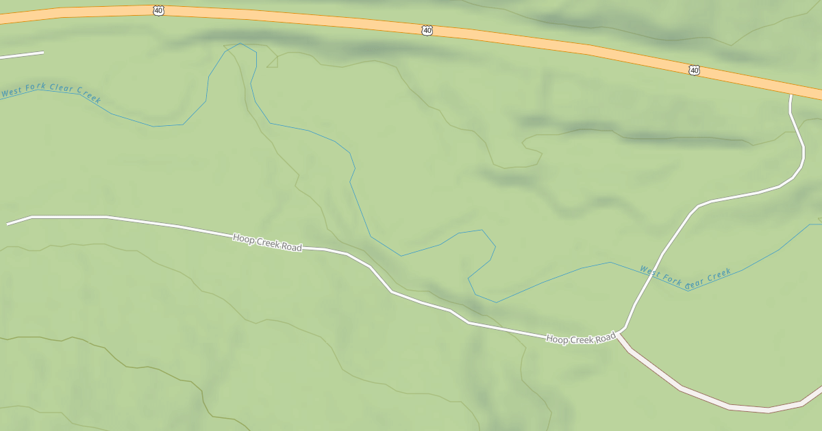 Map preview of HOOP CREEK