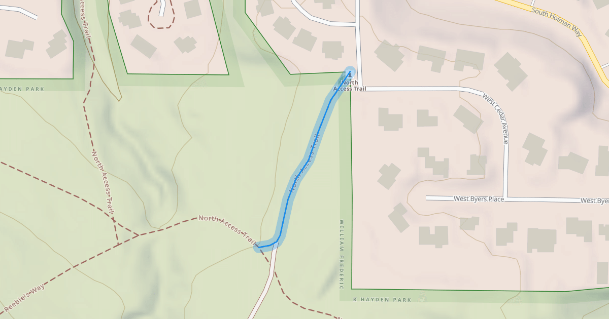 Map preview of North Access Trail