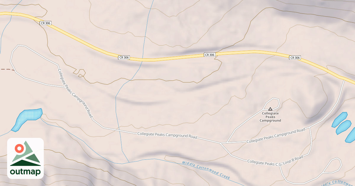 Map of COLLEGIATE PEAKS CG