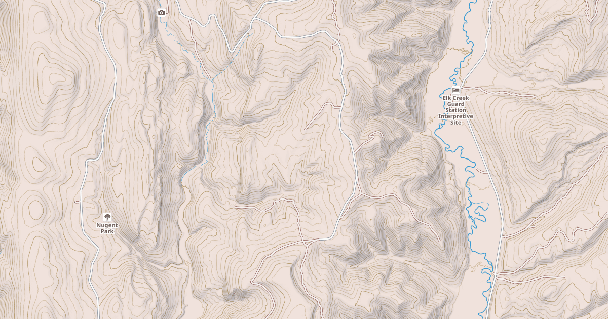 Map preview of Hams Fork Ridge