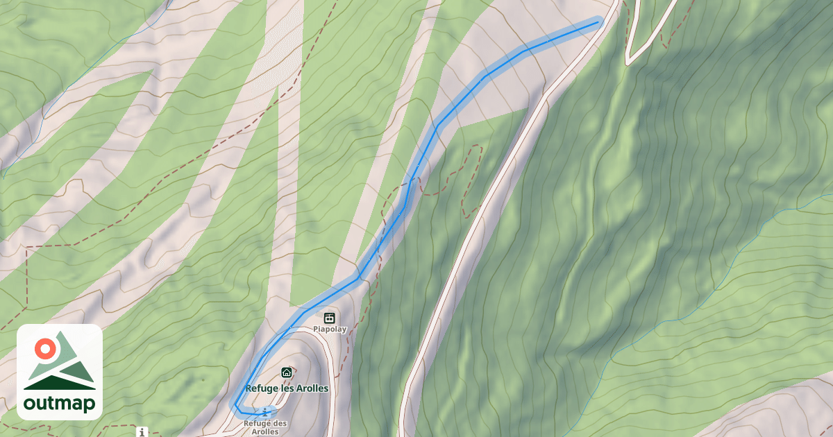 Map of Rock Blanc