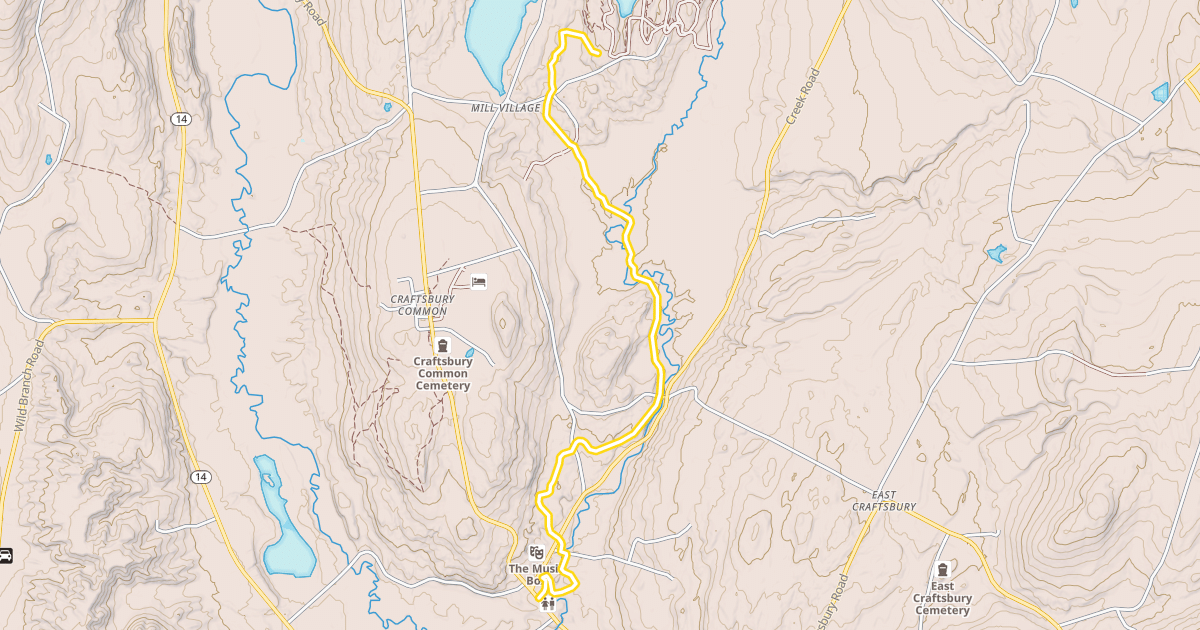 Map preview of Village Trail