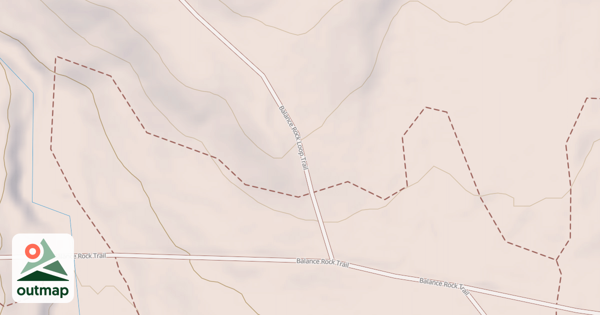 Map of Balance Rock Trail