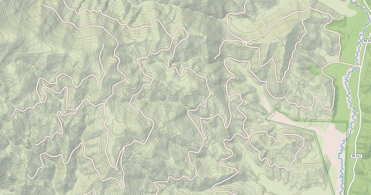 Map preview of KLAHOWYA CREEK