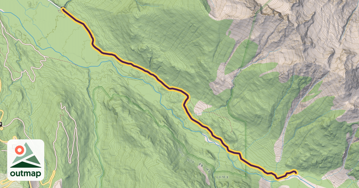 Map of Nooksack Cirque Trail