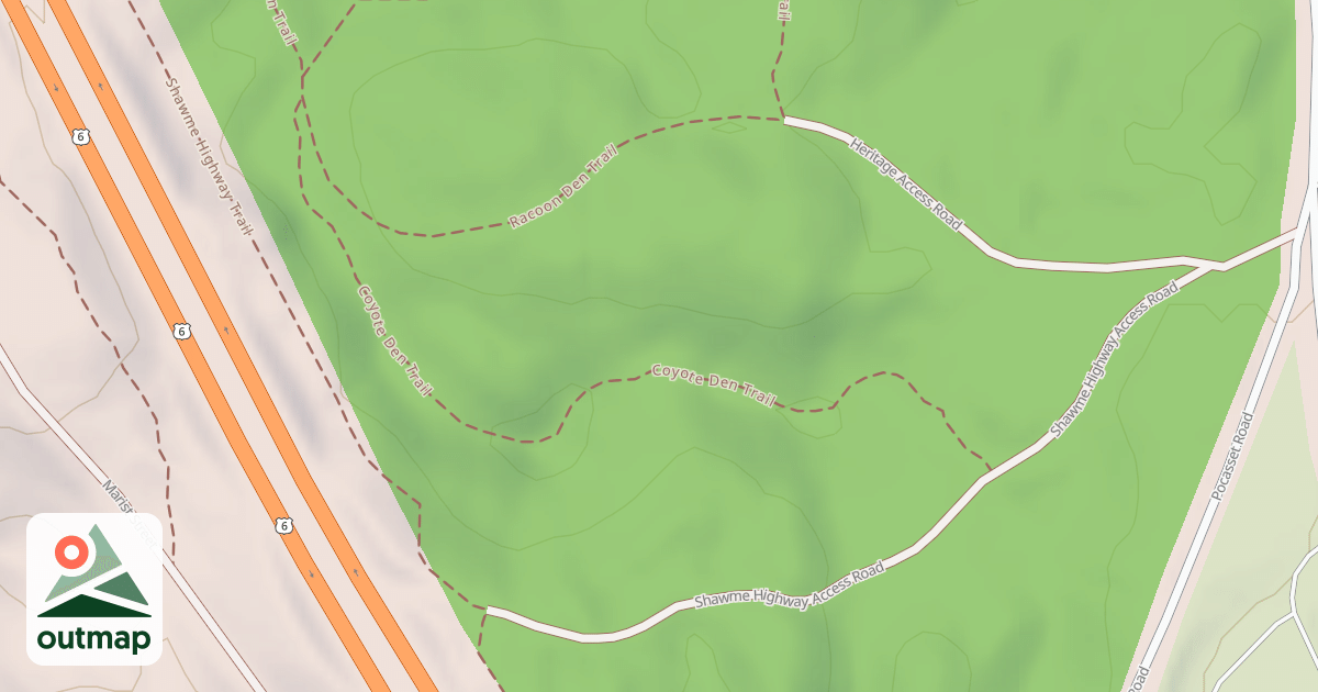 Map of Coyote Den Trail