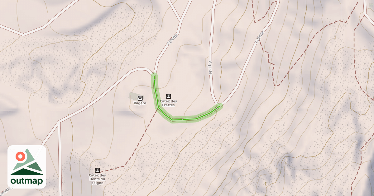 Map of Arpette