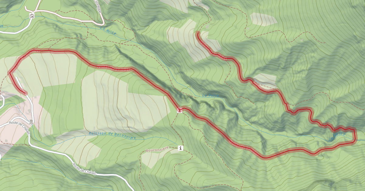 Map preview of Vallée de la Roize