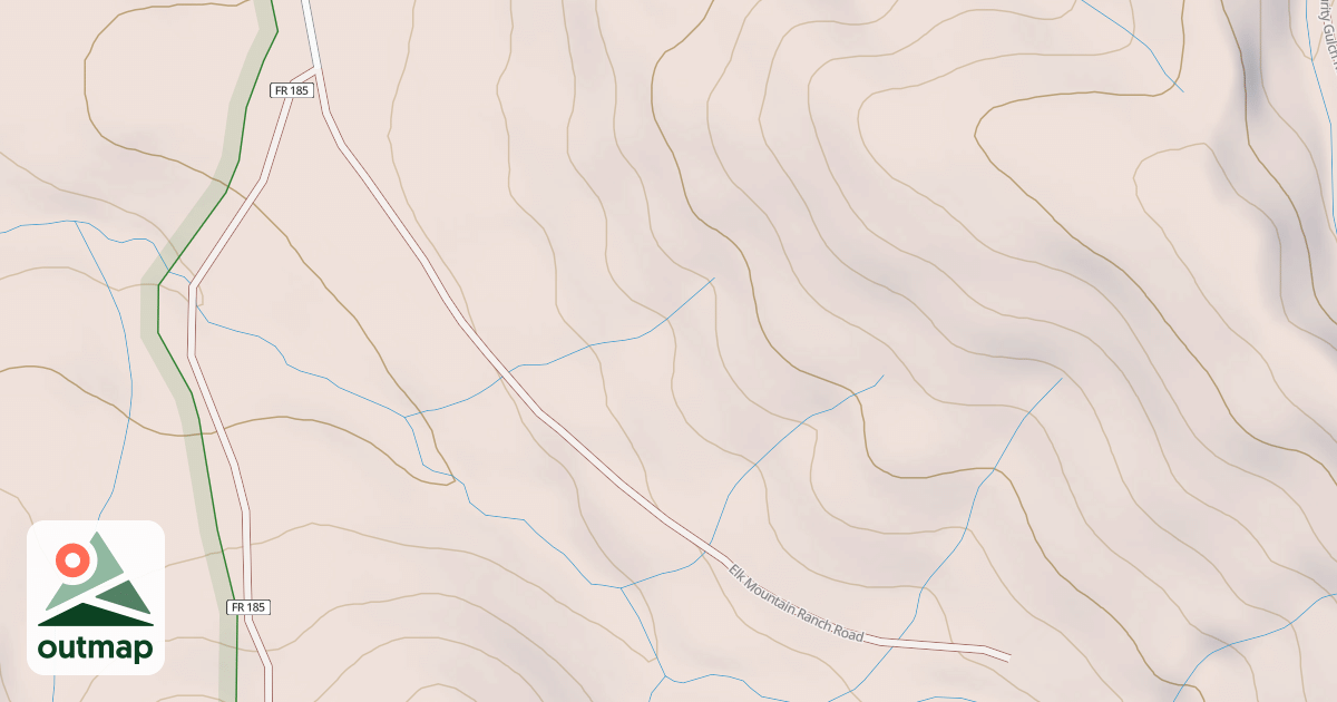 Map of ELK MOUNTAIN RANCH