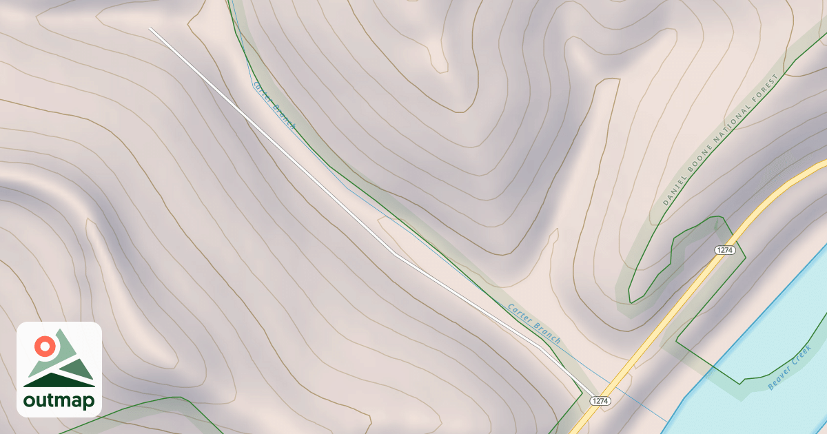 Map of CARTER BRANCH