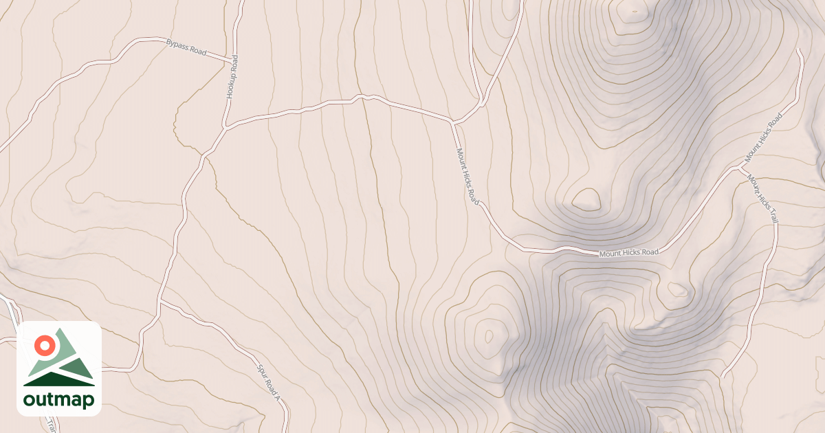 Map of MT. HICKS ROAD