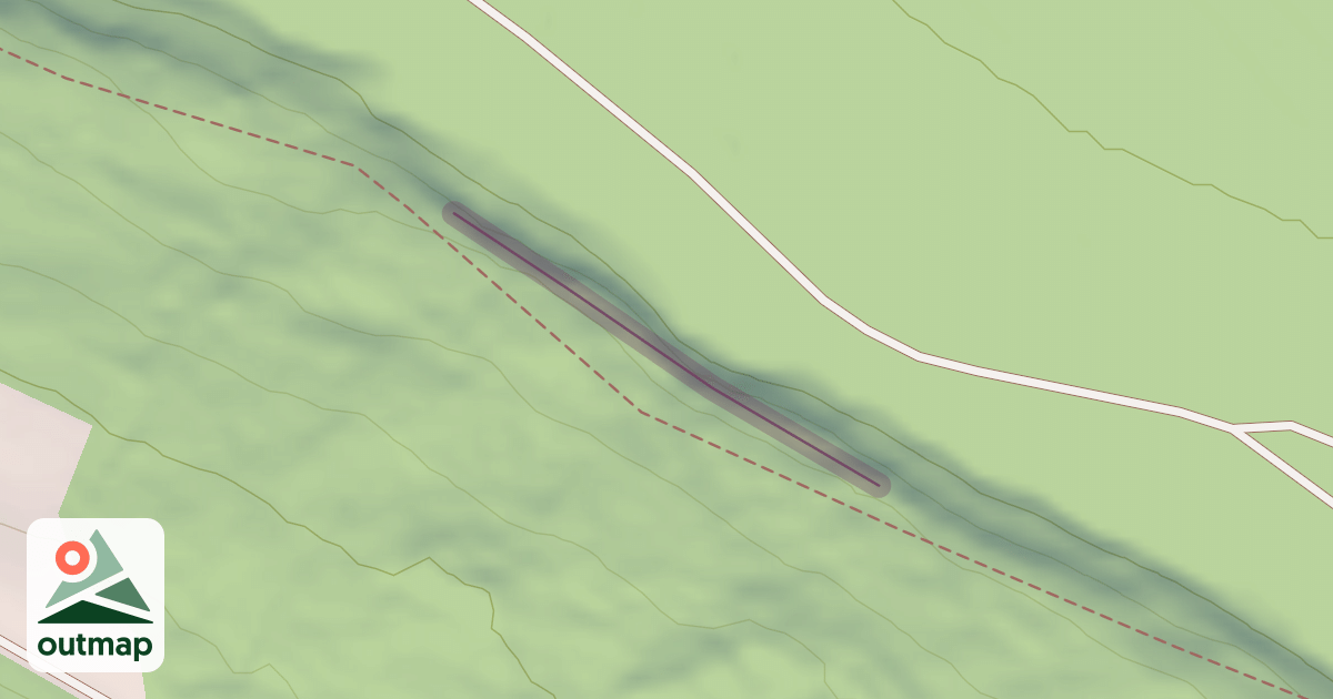 Map of Falaise de Hauteroche - secteur Bourgogne