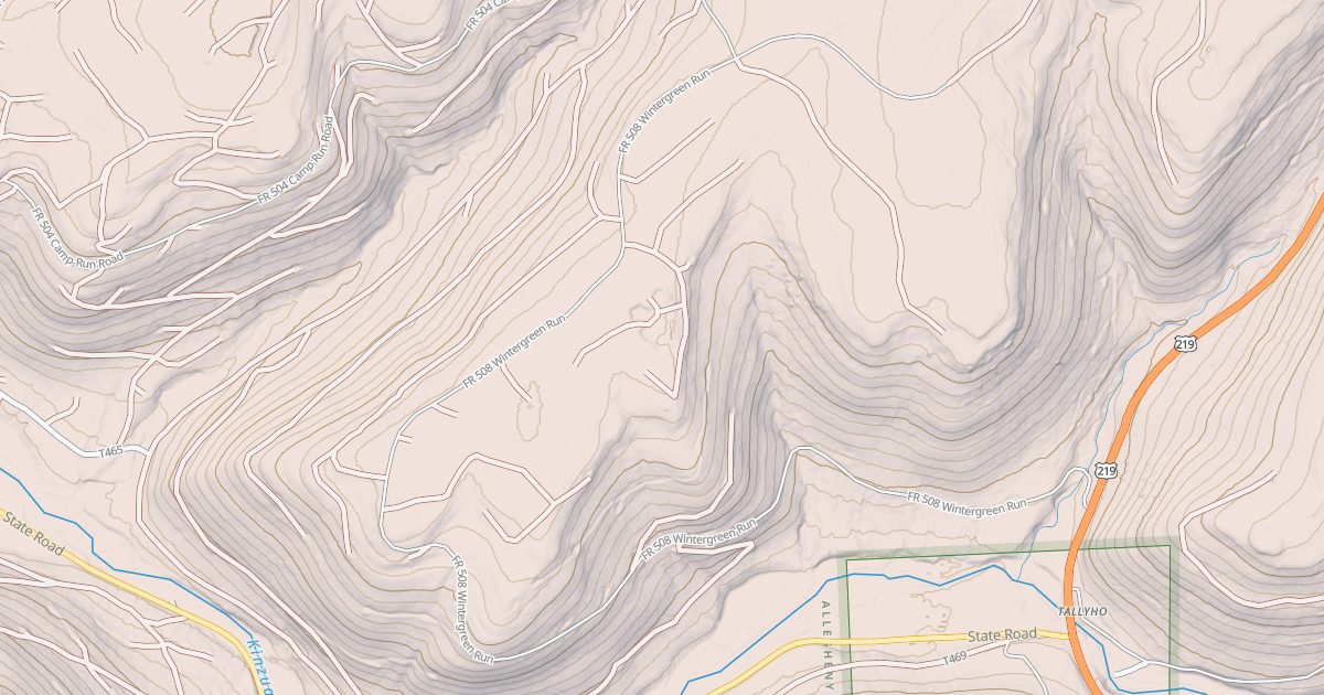 Map preview of WINTERGREEN RUN