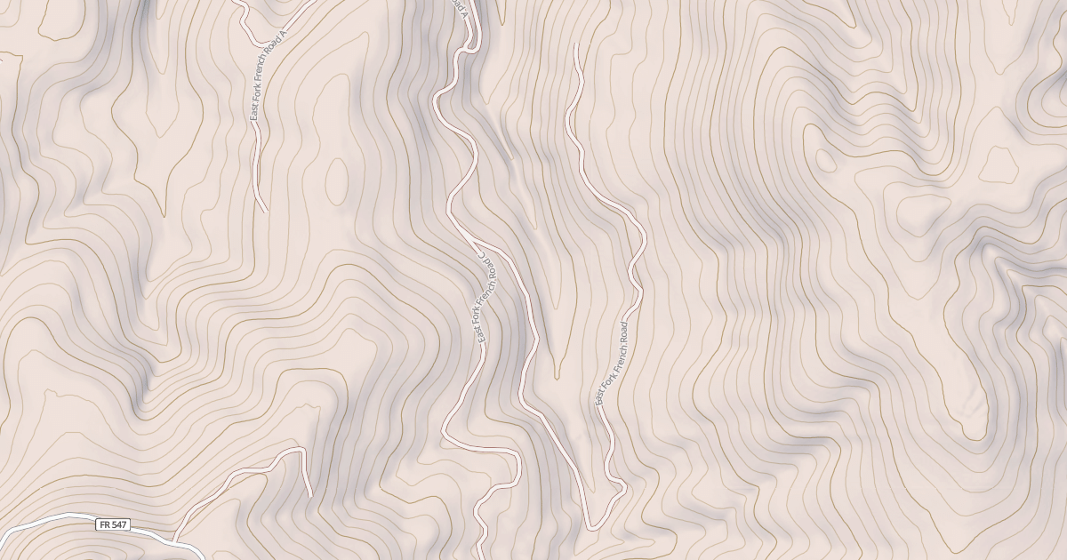 Map preview of EAST FORK FRENCH