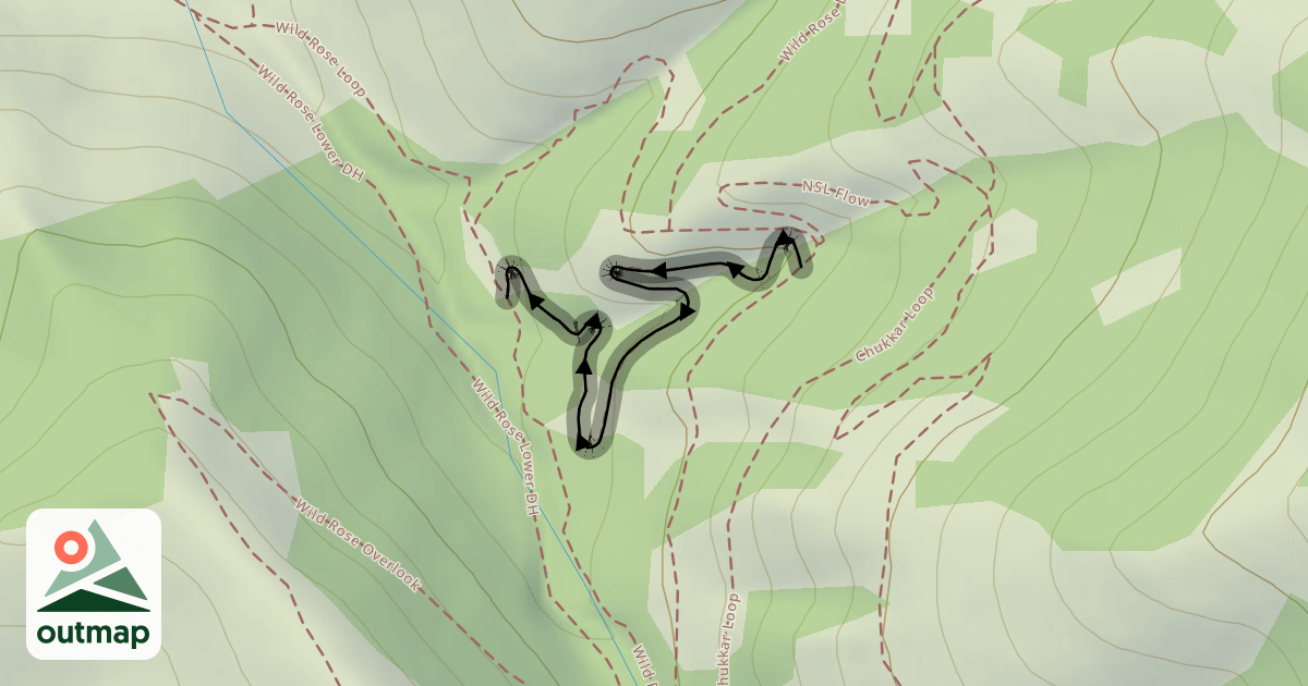 Map of wild Rose upper DH