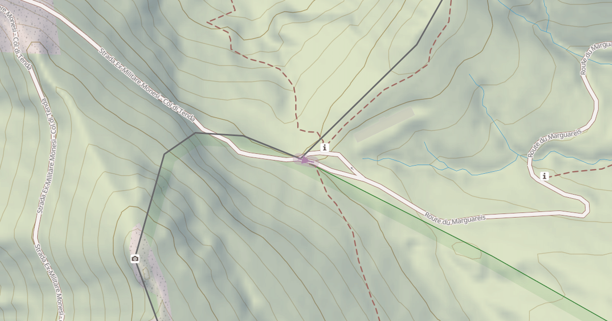 Map preview of Strada Ex-Militare Monesi - Col di Tenda