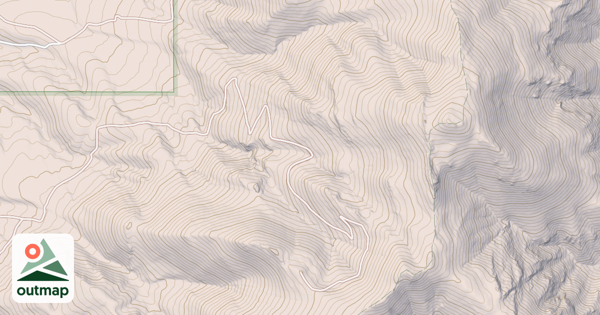 Map of West Wakely Peak