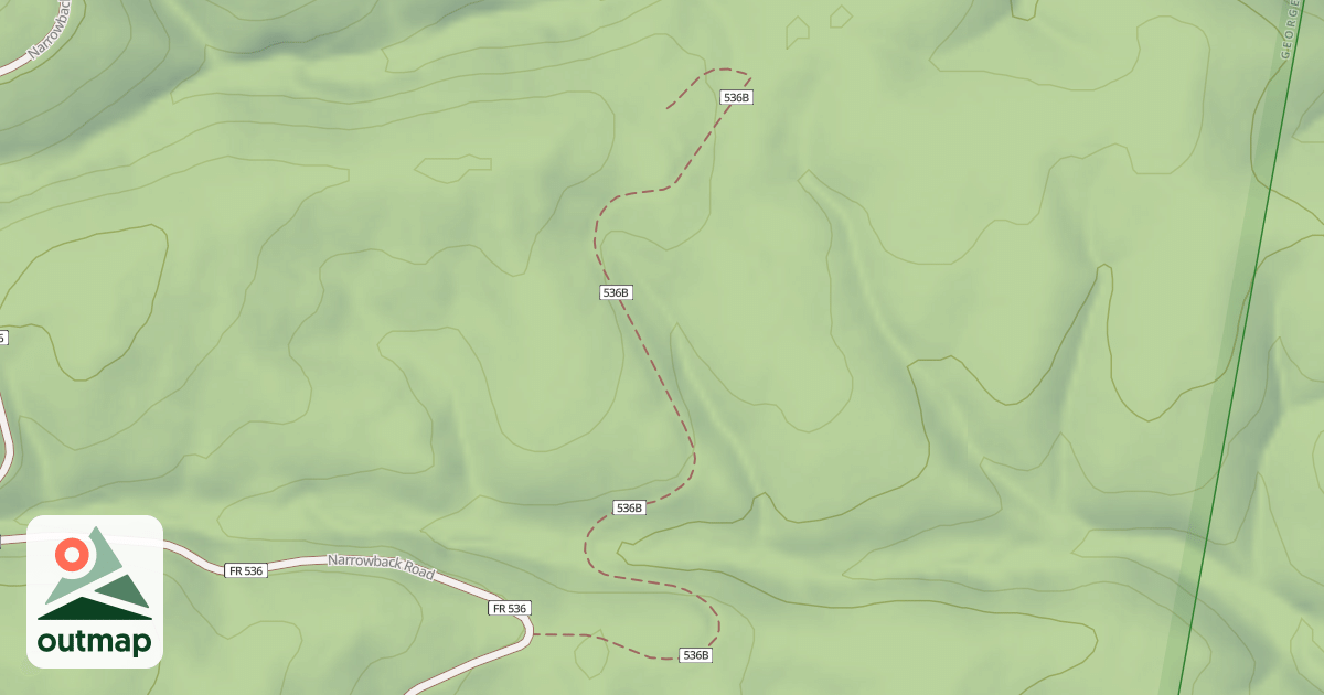 Map of NARROWBACK EXTENSION