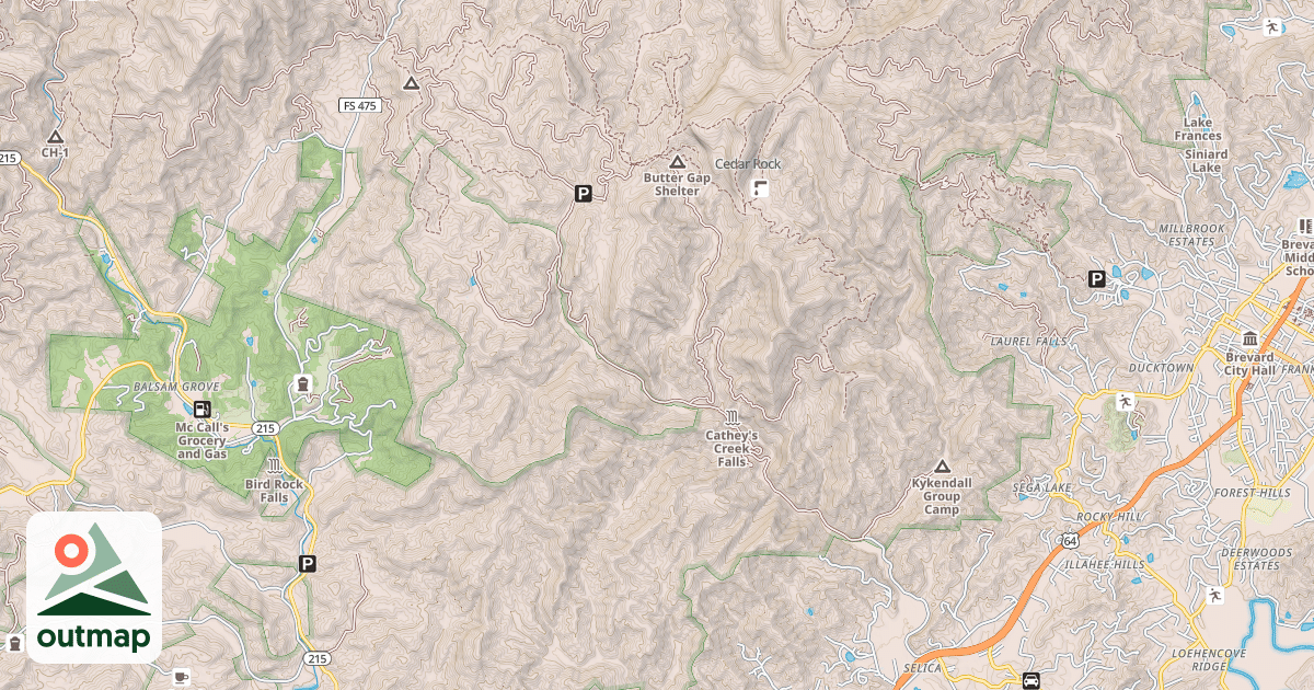 Map of CATHEYS CREEK