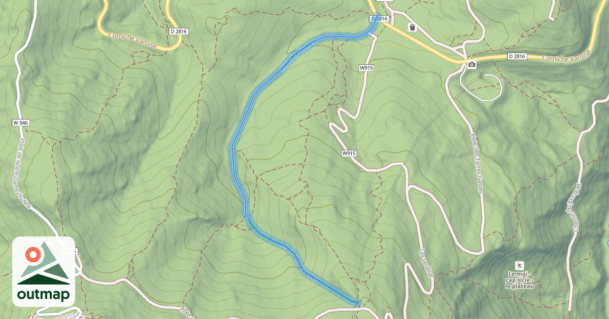 Map of Piste des Écoliers