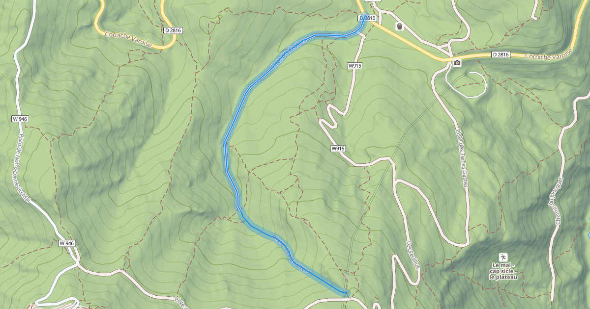 Map preview of Piste des Écoliers