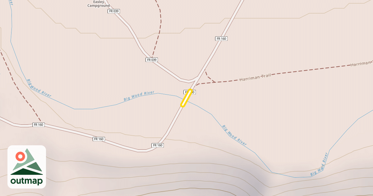 Map of Easley Hot Springs Road