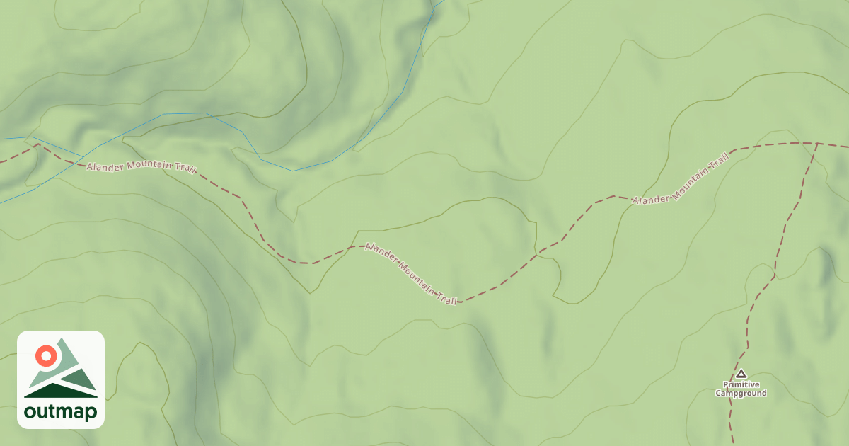 Map of Alander Mountain Trail