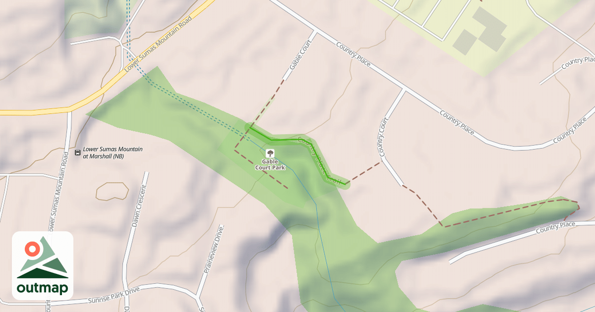 Map of Country Place Trail