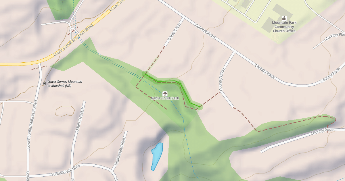 Map preview of Country Place Trail