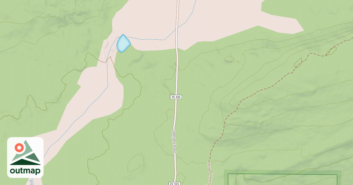 Map of Caribou Snowmobile Trail