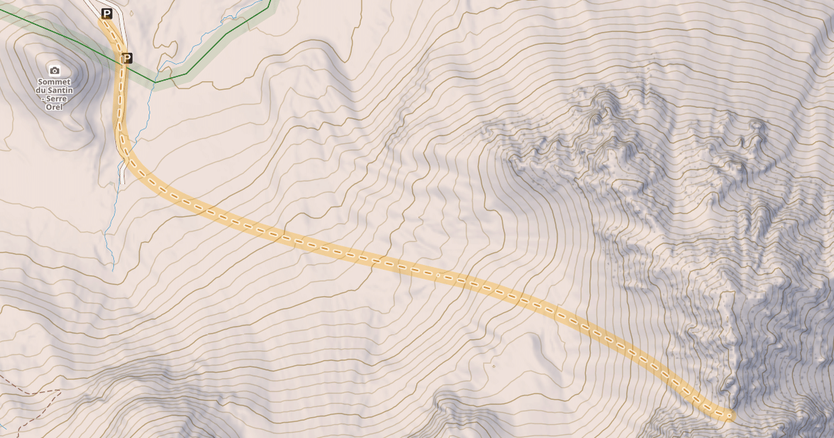 Map preview of Les Clochettes — Col du Lautaret