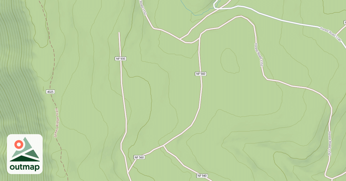 Map of USFS Motor Vehicle Use Map Roads {2C2FFFDF-7C71-49A6-A6D1-B1B31F8B6C8E}