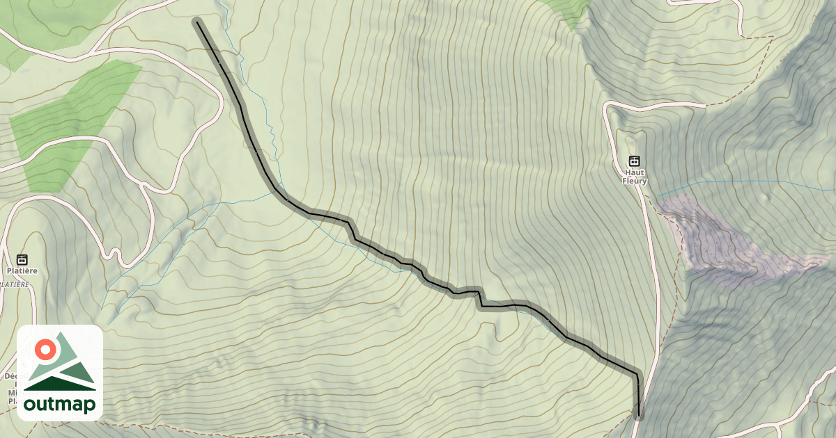 Map of La Combe Perret