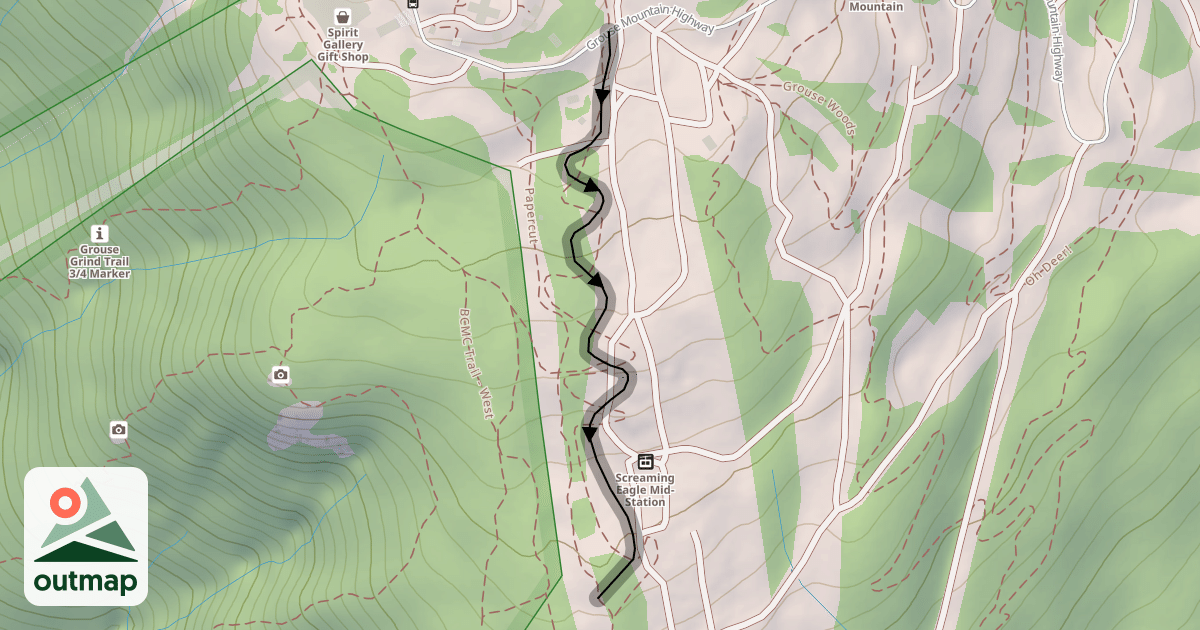 Map of Boc Rock Jump Line