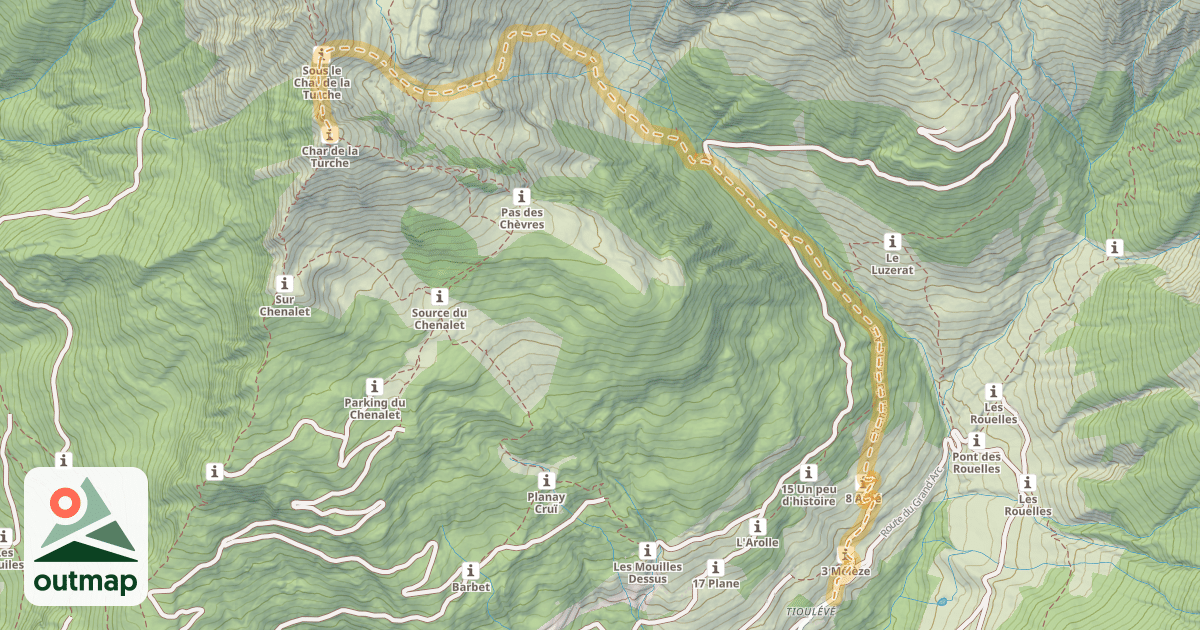 Map of Char de la Turche — Tioulévé/Lieulever