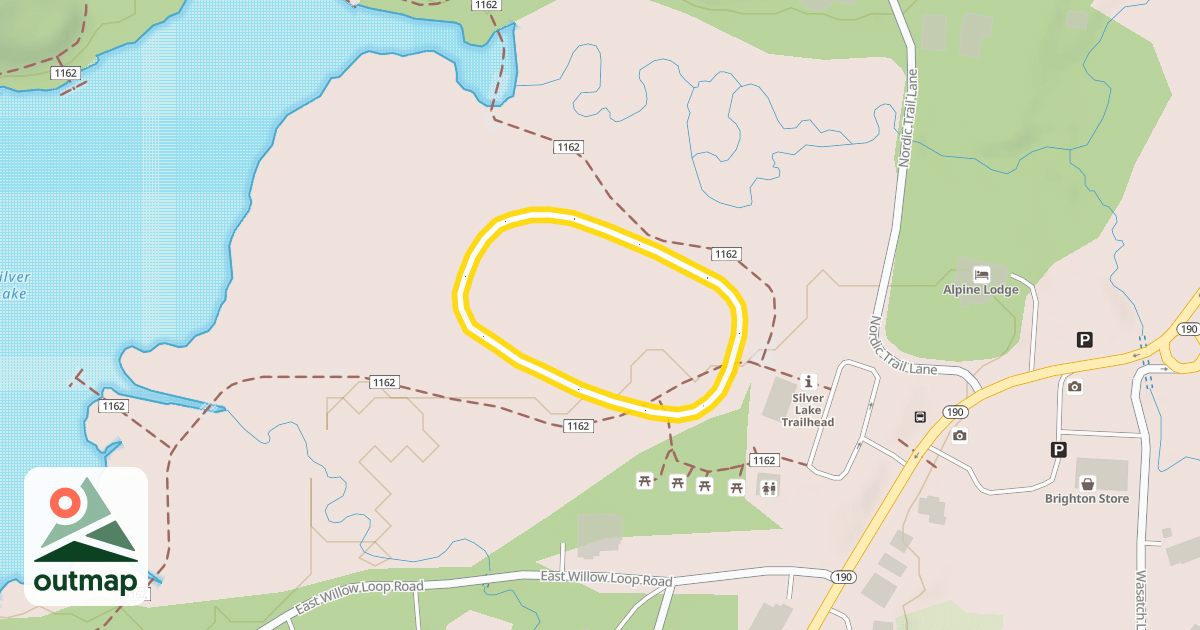 Map of Lake Flat