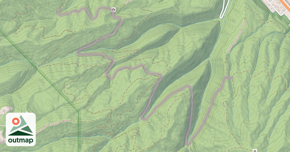 Map of Northwest Leif Erikson Drive