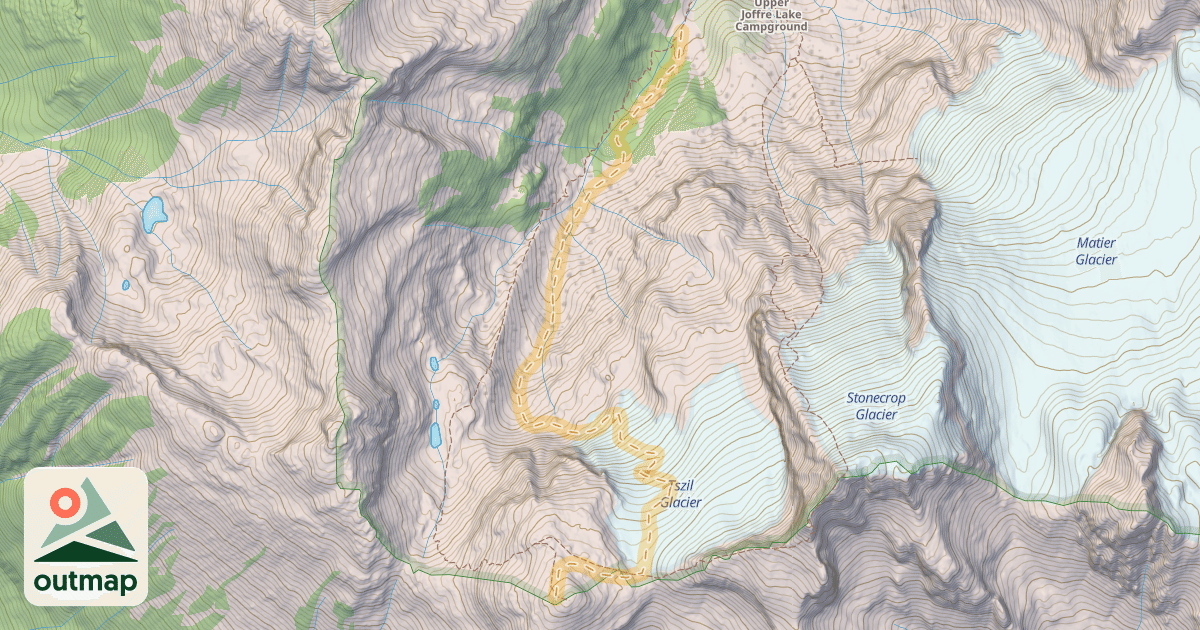 Map of Mt. Tszil uptrack
