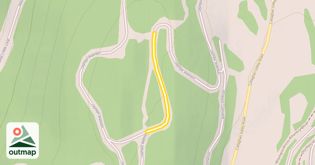 Map of Olympic Biathlon