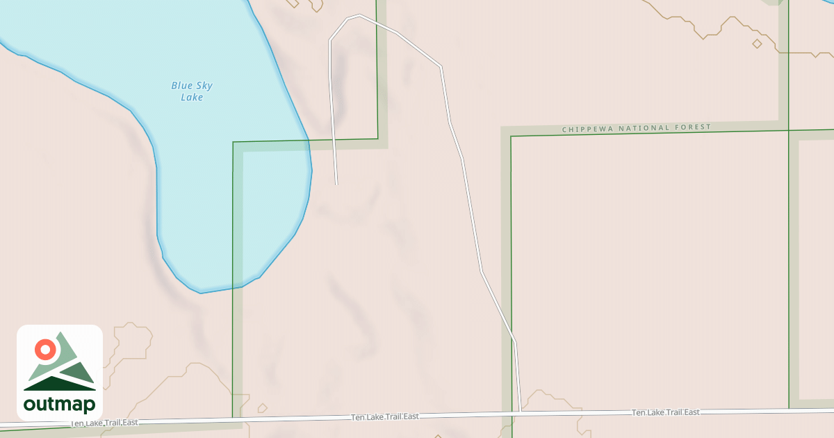 Map of BLUE SKY LAKE SPUR 3636