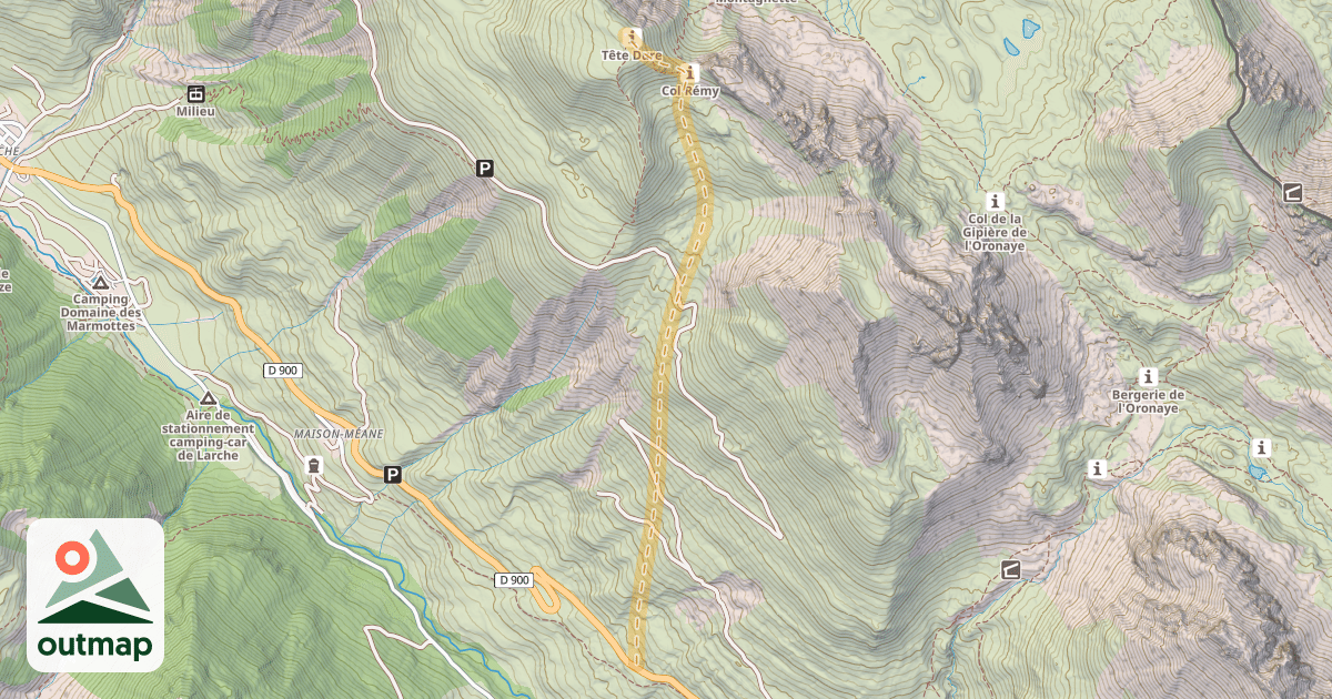 Map of Tête Dure — L'Armentière