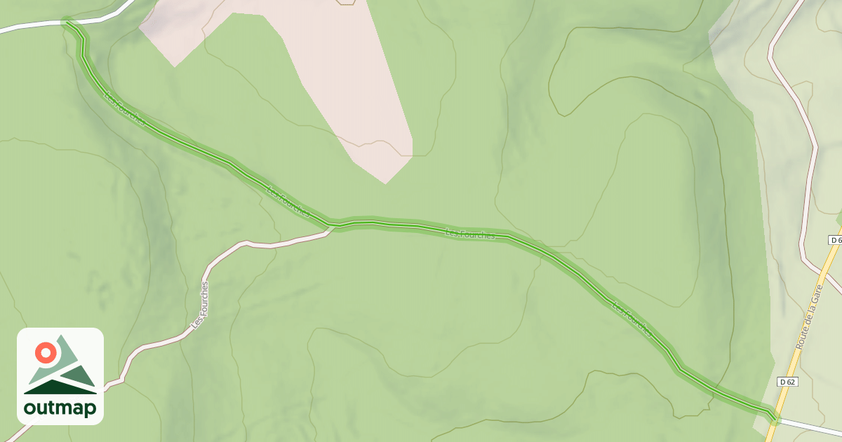 Map of Les Fourches